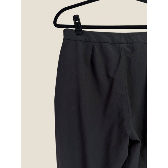 Ralph Lauren 96% Wool Black & Gold Cuffed Hem Trousers Pants Size 10 - Picture 7 of 10